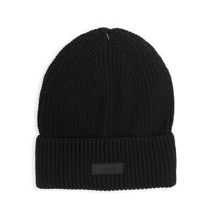 Athleta Cozy Hour Beanie One Size New $39 Black Wool Cotton Winter Stocking Hat